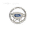 Car Steering Wheel Zinc Alloy Metal Keychain